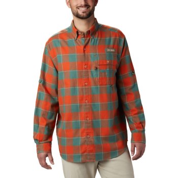 Columbia PHG Sharptail Flannel, Camisa Naranjas Para Hombre | 182764-FUV